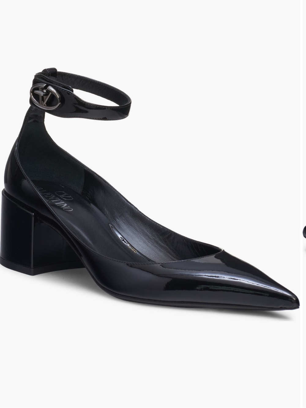 Valentino Garavani VLOGO Locket Ankle Strap Pumps